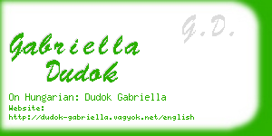 gabriella dudok business card